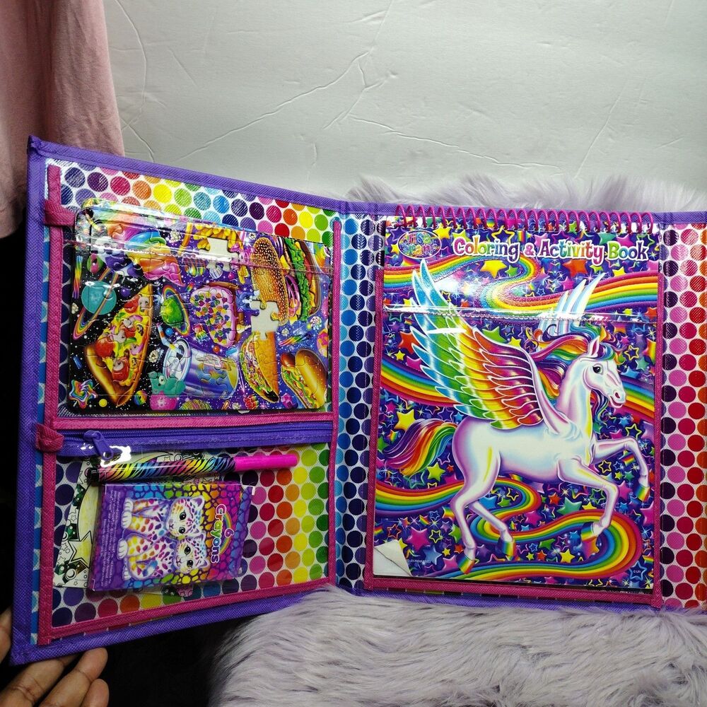 Lisa Frank Tikanni Husky Trifold Portfolio Storage Case Folder School Art 2022 - Picture 3 of 14